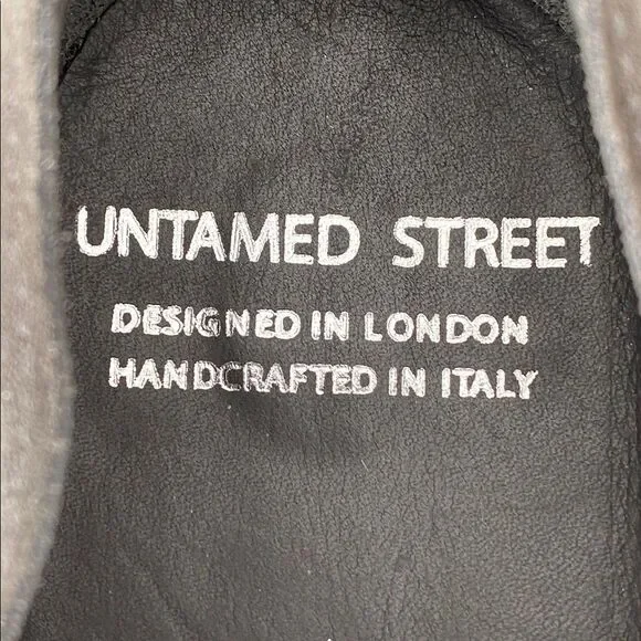 Untamed Street Gray Suede Men's Shoes 44 (US 10) Made in Italy Street Business - Picture 3 of 13